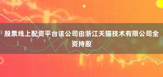 股票线上配资平台该公司由浙江天猫技术有限公司全资持股
